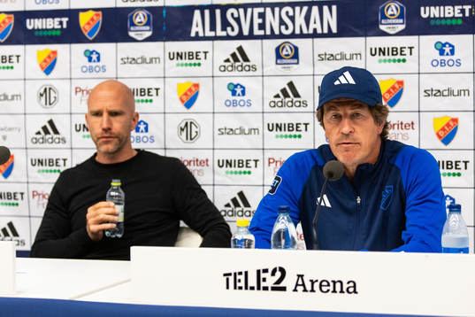 Malmö FFs tränare Henrik Rydström och Djurgårdens