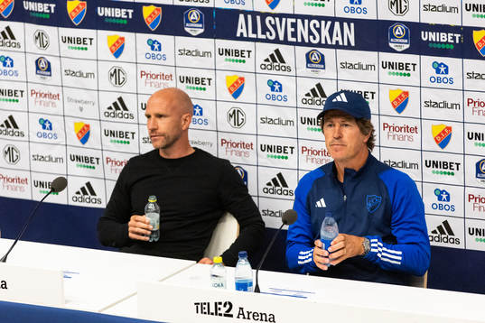 Malmö FFs tränare Henrik Rydström och Djurgårdens