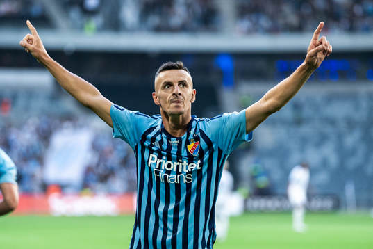 Djurgårdens Haris Radetinac jublar