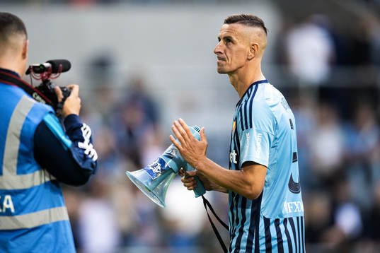 Djurgårdens Haris Radetinac jublar