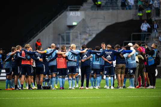 Djurgårdens spelare jublar
