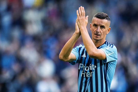 Djurgårdens Haris Radetinac jublar