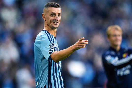 Djurgårdens Haris Radetinac jublar