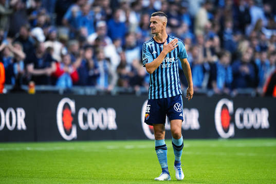 Djurgårdens Haris Radetinac  jublar