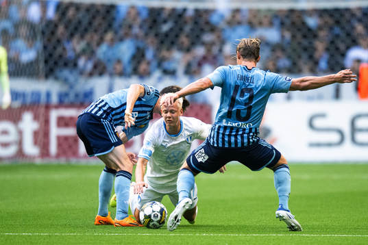 Djurgårdens Oliver Berg, Malmö FFs Otto Rosengren och