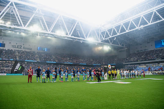 Djurgårdens och Malmö FFs lag i lineup