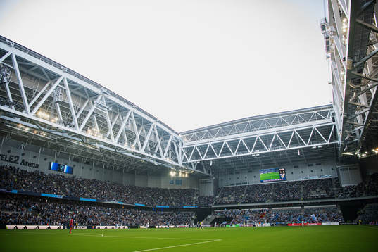 Interör vy av Tele2 Arena