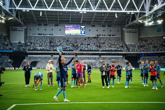 Djurgårdens spelare jublar