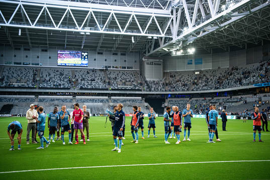 Djurgårdens spelare jublar
