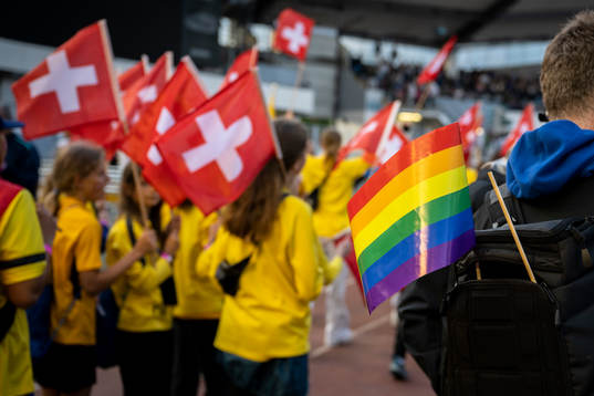 en prideflagga