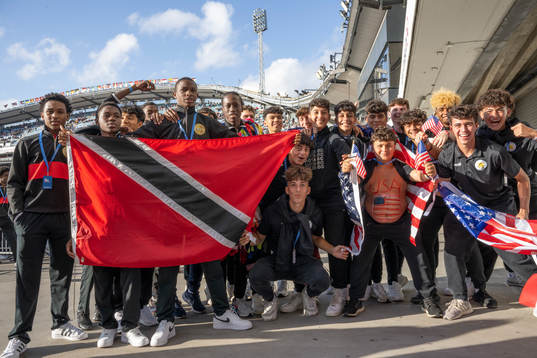 deltagare från Trinidad och USA