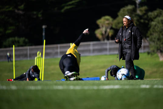 Head coach Desiree Ellis of the South African women's