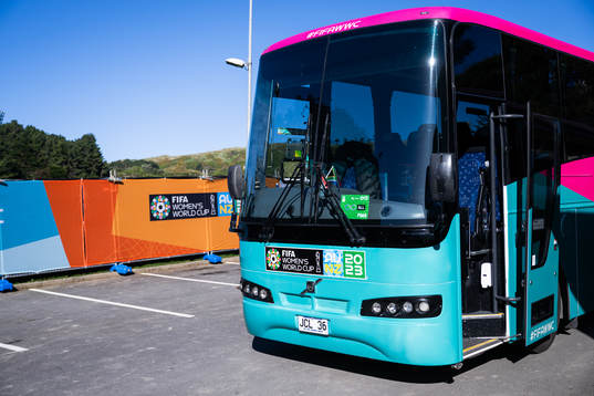 The bus of the South African women's national football team