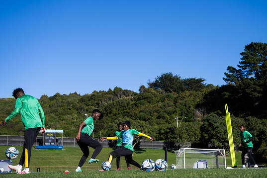 Players of the South African women's national football team
