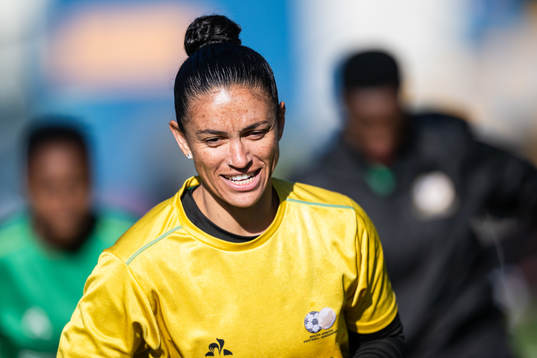 Goalkeeper Kaylin Swart of the South African women's