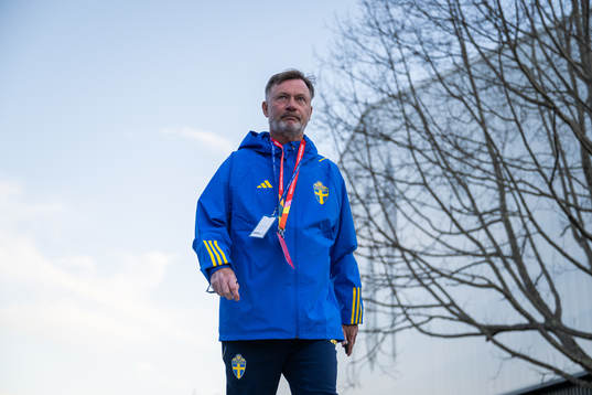 Head coach Peter Gerhardsson of the Swedish women's
