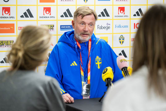 Head coach Peter Gerhardsson of the Swedish women's