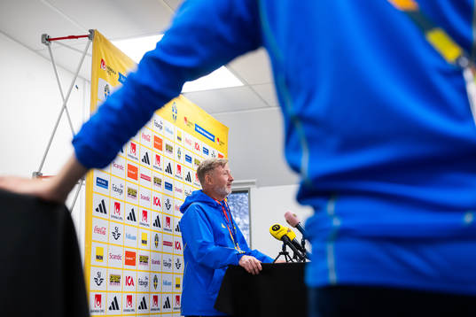 Head coach Peter Gerhardsson of the Swedish women's