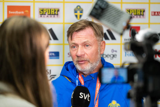 Head coach Peter Gerhardsson of the Swedish women's