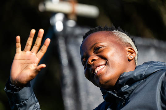 Thembi Kgatlana of the South African women's national