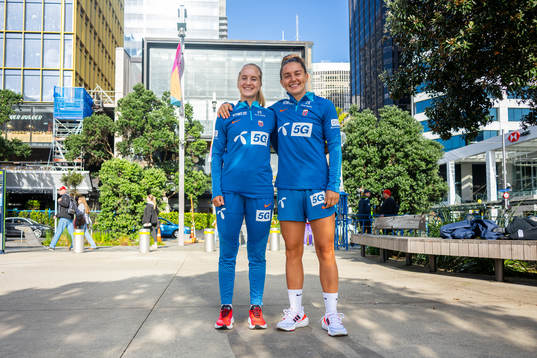 Amalie Eikeland and Vilde Bøe Risa of the Norwegian