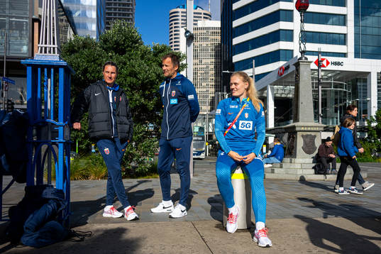 Ingvild Stensland, assistant coach, Jon Knudsen, goalkeeper
