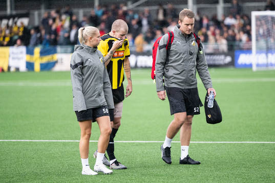 Simon Gustafson of BK Häcken looks dejected