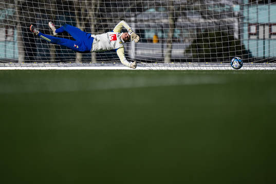 Goalkeeper Jennifer Falk of the Swedish women's national