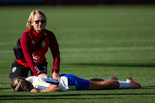 Physio Annica Näsmark and Johanna Rytting Kaneryd of the