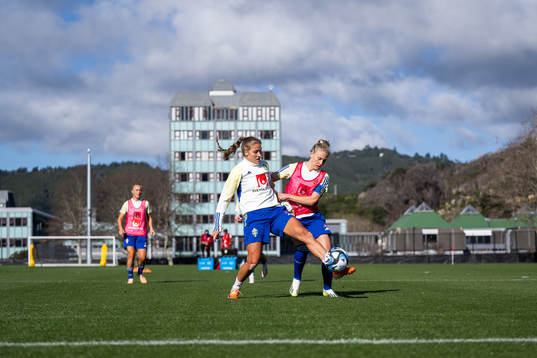 Filippa Angeldahl and Rebecka Blomqvist of the Swedish