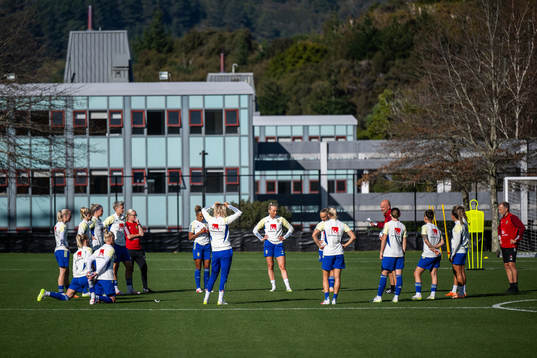 Players of the Swedish women's national football team at a