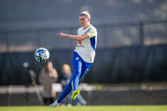 Olivia Schough of the Swedish women's national football