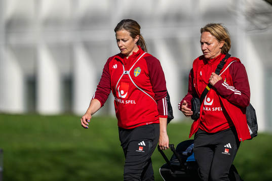 Physio Jenny Larsson and physio Annica Näsmark of the