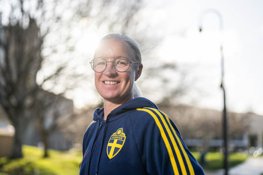 Assistant coach Victoria Sandell of the Swedish women's