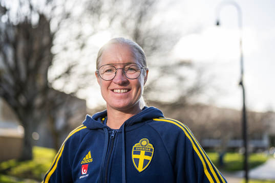 Assistant coach Victoria Sandell of the Swedish women's