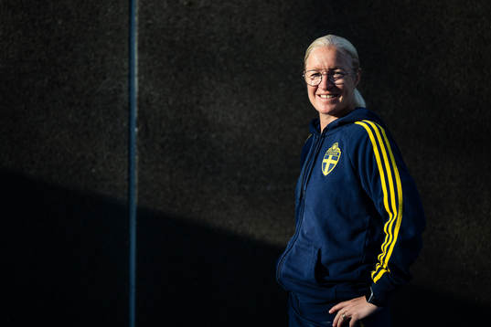 Assistant coach Victoria Sandell of the Swedish women's