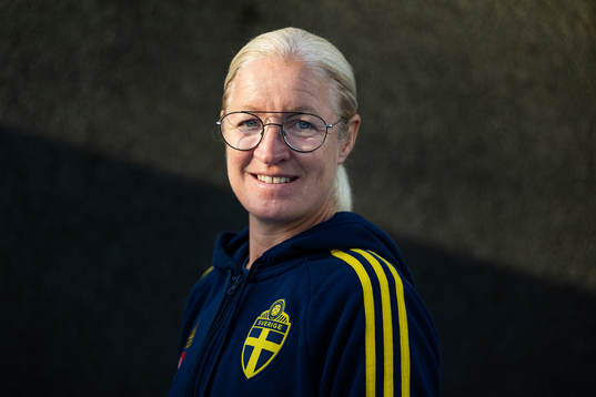 Assistant coach Victoria Sandell of the Swedish women's