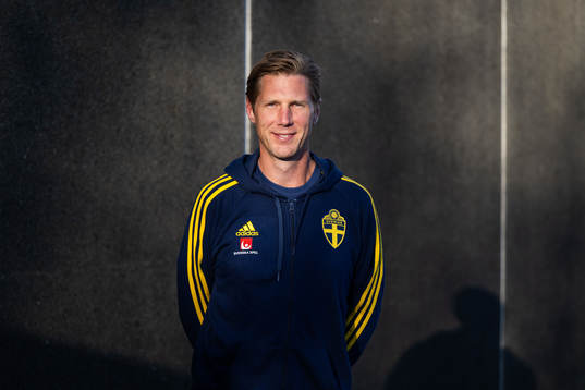 Sports psychologist Rasmus Liljeblad of the Swedish women's