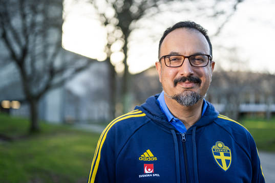 Medical doctor Houman Ebrahimi of the Swedish women's