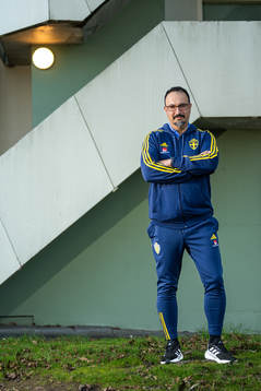 Medical doctor Houman Ebrahimi of the Swedish women's