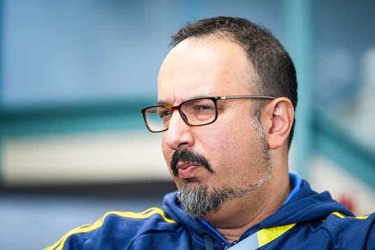 Medical doctor Houman Ebrahimi of the Swedish women's