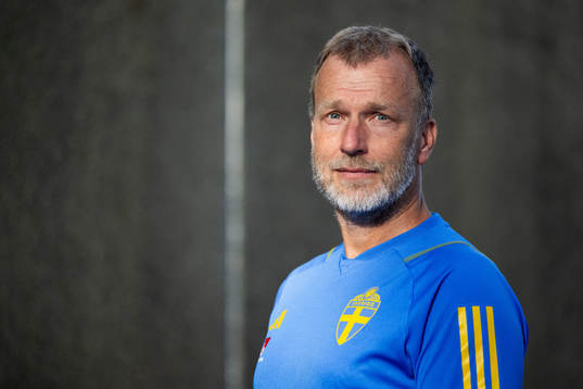 Physiotherapist Pontus Ekblom of the Swedish women's