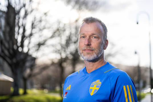 Physiotherapist Pontus Ekblom of the Swedish women's