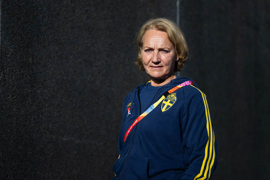 Physio Annica Näsmark of the Swedish women's national