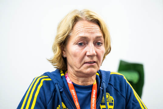 Physio Annica Näsmark of the Swedish women's national