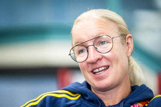 Assistant coach Victoria Sandell of the Swedish women's