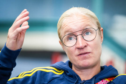 Assistant coach Victoria Sandell of the Swedish women's