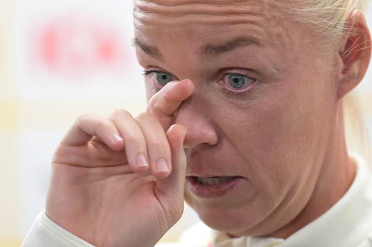 Of the Swedish women's national football team at a press