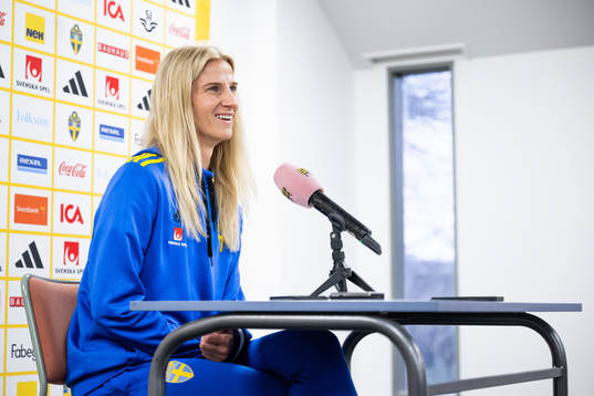 Sofia Jakobsson of the Swedish women's national football