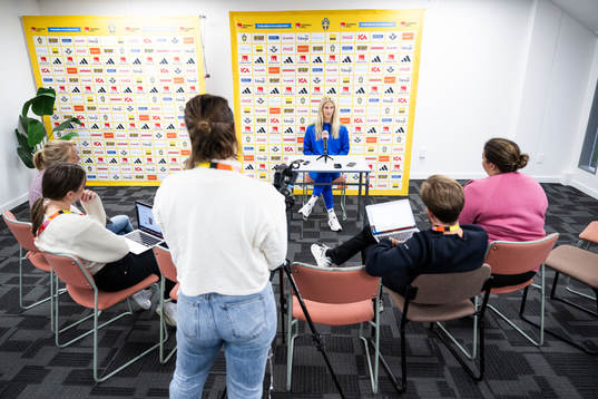 Sofia Jakobsson of the Swedish women's national football